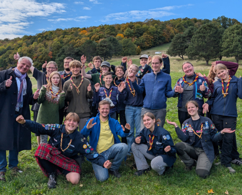 Die Dänen beim Pflegetermin am Giesshuebl